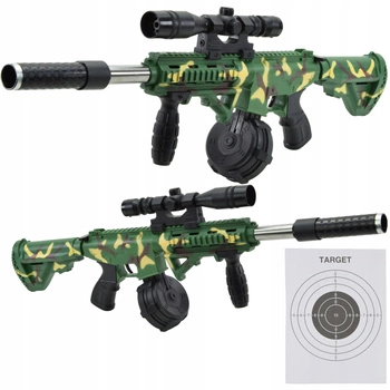 KARABIN PISTOLET NA KULKI MASZYNOWY ASG LASER 68cm