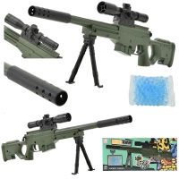 Mini AWM Sniper Rifle - Karabin Zabawki dla Dzieci z Tłumikiem Mini na Kulki Żelowe