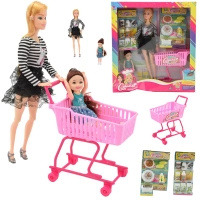 Lalka Barbie Mama i Zestaw Akcesoriów do Zakupów